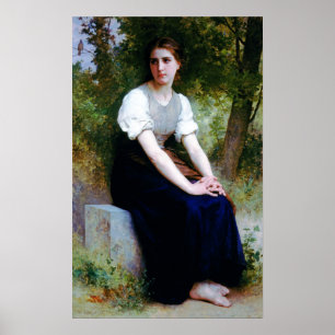 Poster Bouguereau - Le Chant du Rossignol