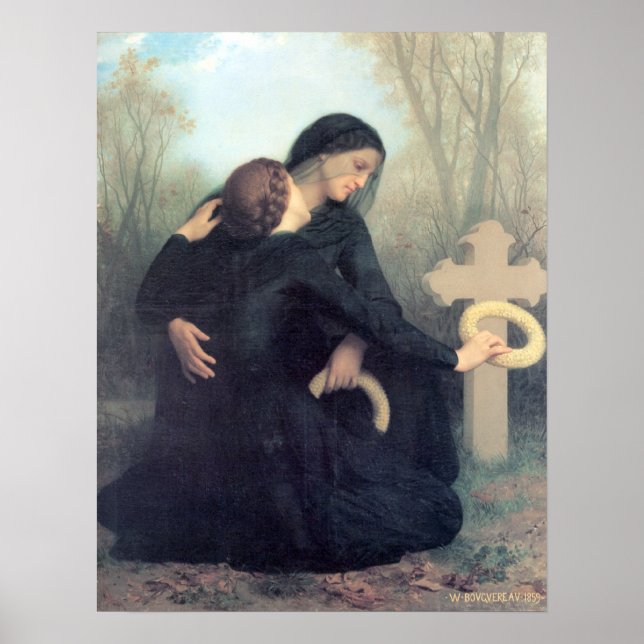 Poster Bouguereau - Le Jour des Morts (Devant)