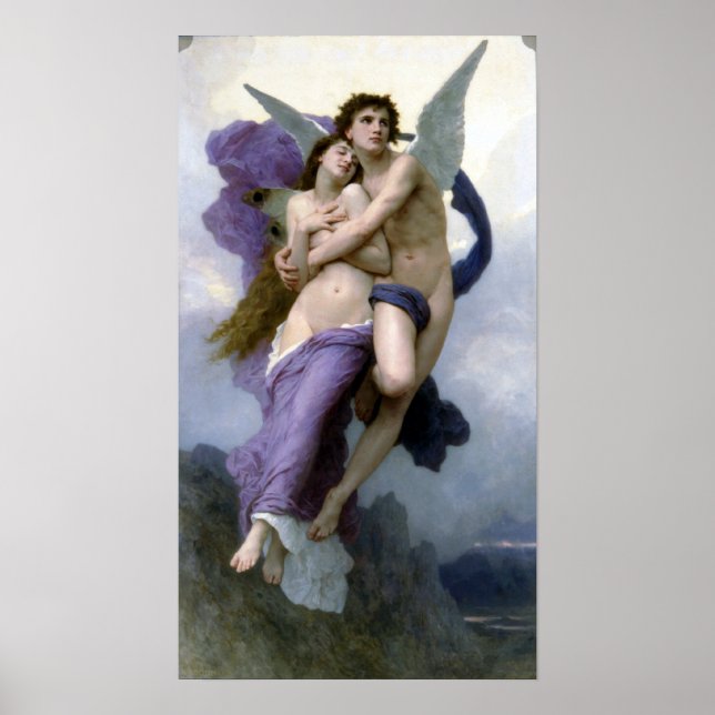 Poster Bouguereau - Le Ravissement de Psyche (Devant)