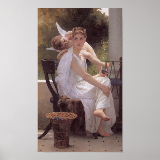 Poster Bouguereau Le Travail Interrompu (Devant)