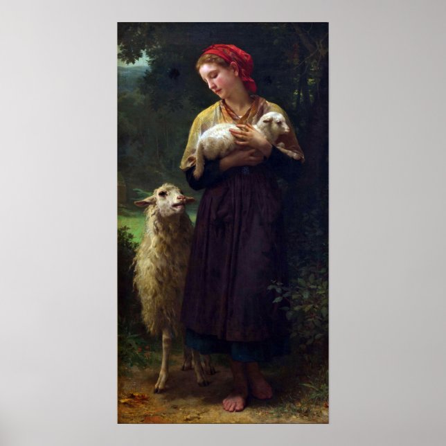Poster Bouguereau - Les Bergers (Devant)