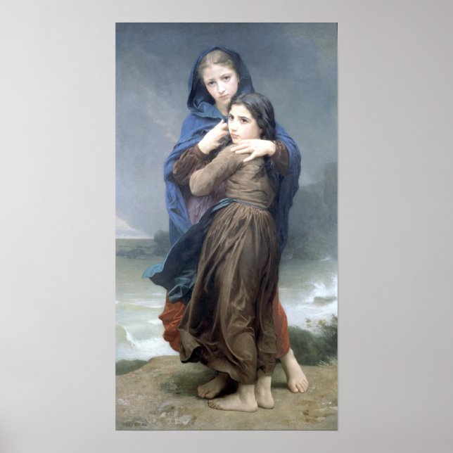 Poster Bouguereau - L'Orage (Devant)