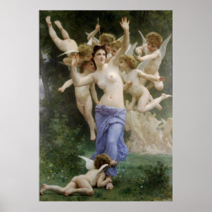 Poster Bouguereau's Classic 1892 Painting The Wasp's Nest