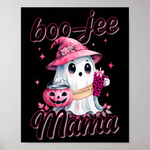 Poster Boujee Boo Jee Éffrayant Citrouille d'Halloween ro