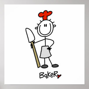 Poster Boulanger avec tremblante
