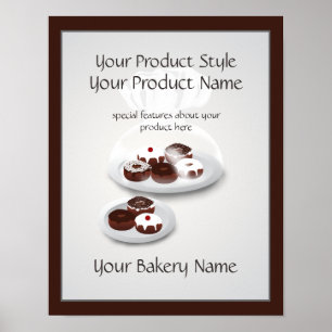 Poster Boulangerie à Donut Boulangerie Boulangerie Boutiq