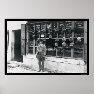 Poster Boulangerie américaine à Istanbul, Turquie 1922