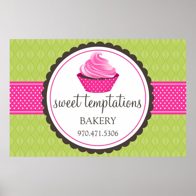 Poster Boulangerie Cupcake (Devant)