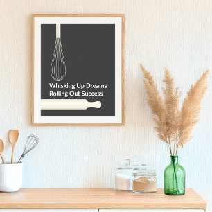 Poster Boulangerie Pâtisserie Chef Cuisine Inspiration
