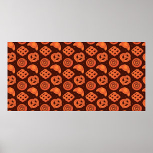 Poster Boulangerie sans couture motif, texture. Boutique