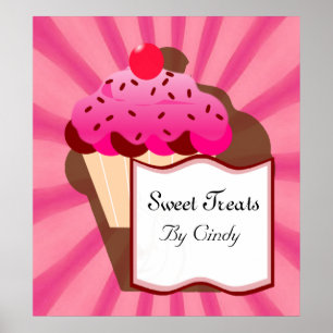 Poster Boulangerie Sweet Cupcake