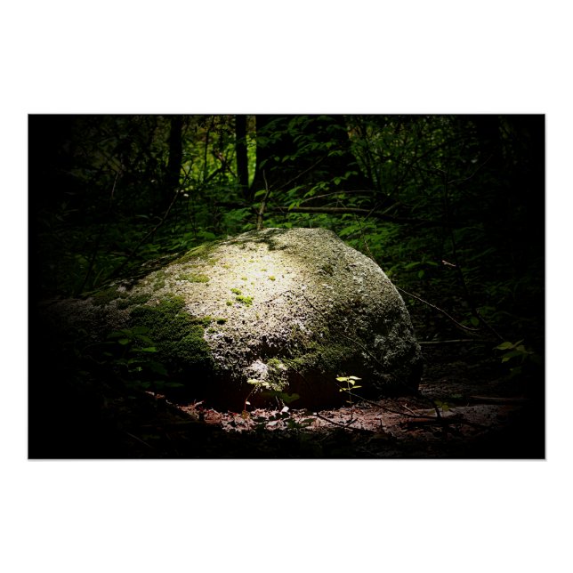 Poster Boulder dans les bois (Devant)