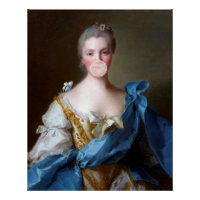 Boule de gomme Diva avec Papillon Bleu