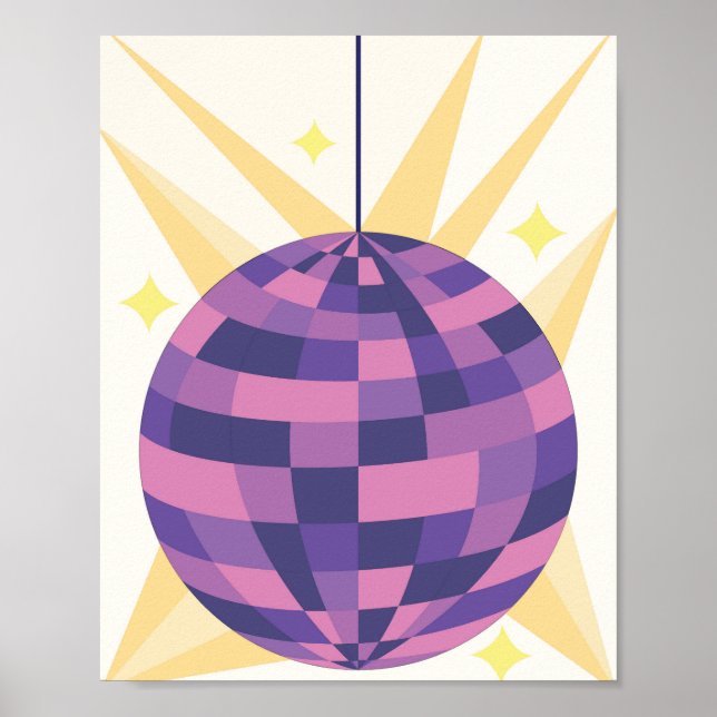 Poster Boule Disco (Devant)