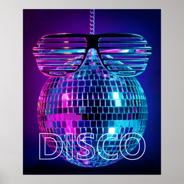 Poster Boule disco brillante (Devant)