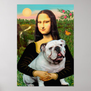 Poster Bouledogue anglais 9 - Mona Lisa
