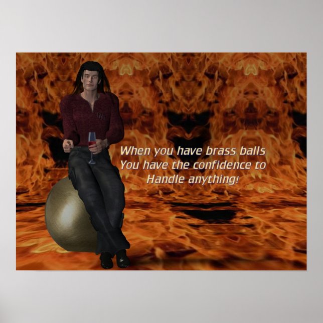 Poster Boules en laiton (Devant)