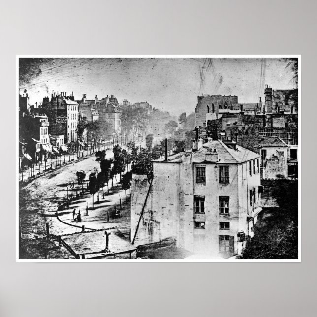 Poster Boulevard du Temple Paris France 1838 (Devant)