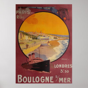 POSTER BOULOGNE SUR MER