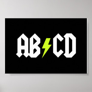 Poster Boulon jaune ABCD