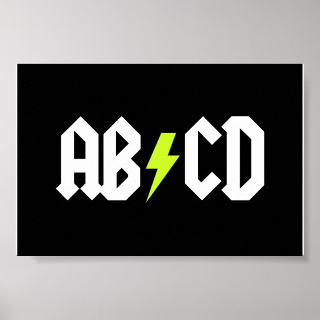 Poster Boulon jaune ABCD (Devant)