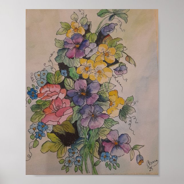 Poster Bouquet de Fleurs (Devant)