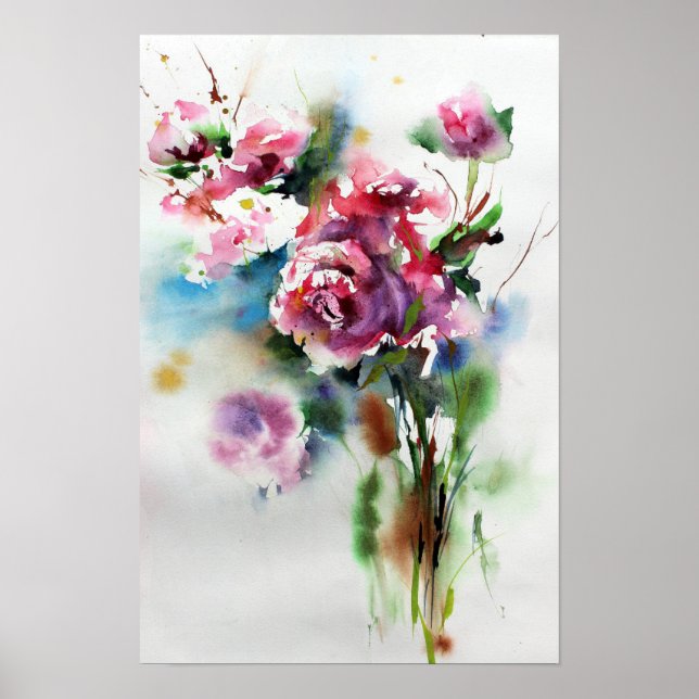 Poster Bouquet de fleurs (Devant)