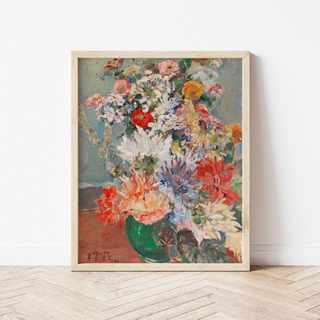 Poster Bouquet de fleurs d'été | August Rieger (Créateur téléchargé)
