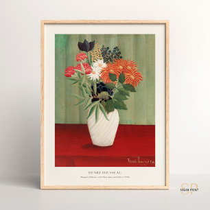 Poster Bouquet de fleurs Henri Rousseau Primitivisme Cosy