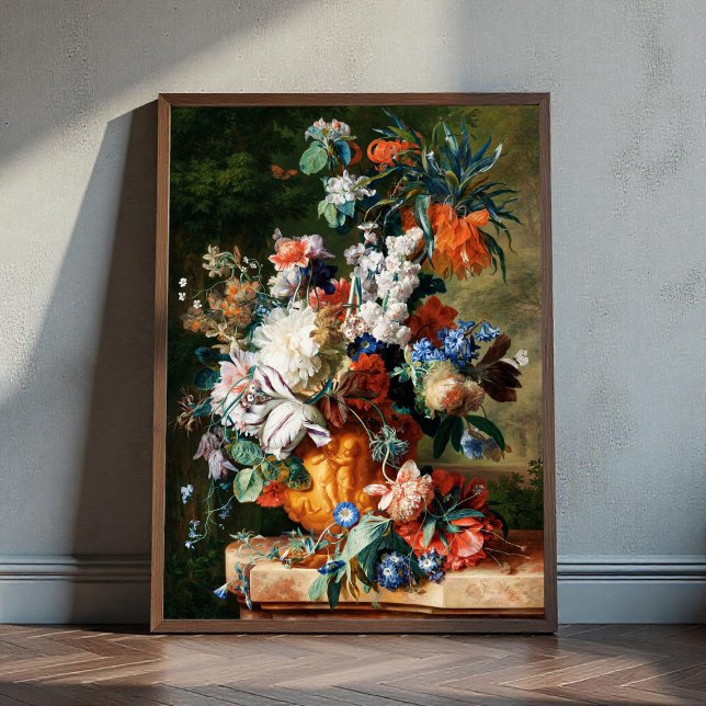 Poster Bouquet de fleurs par Jan van Huysum (Créateur téléchargé)