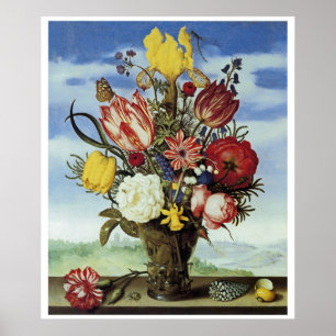 Poster Bouquet de fleurs sur une arête