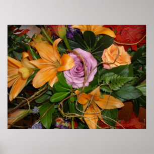 Poster Bouquet de sauvegarde/Mariage de automne