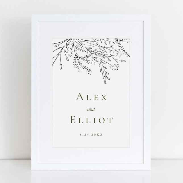 Poster Bouquet débordant de mariage (Créateur téléchargé)