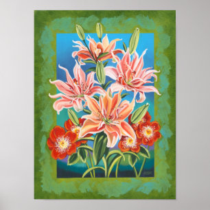 Poster Bouquet en frontière II