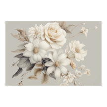 Bouquet floral élégant de roses blanches