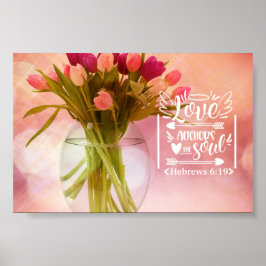 Poster Bouquet floral | Love Ancres The Soul