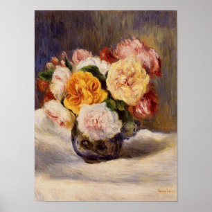 Poster Bouquet Renoir Rose