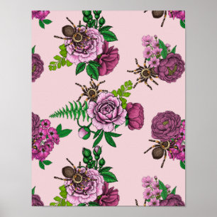 Poster Bouquets et tarantula