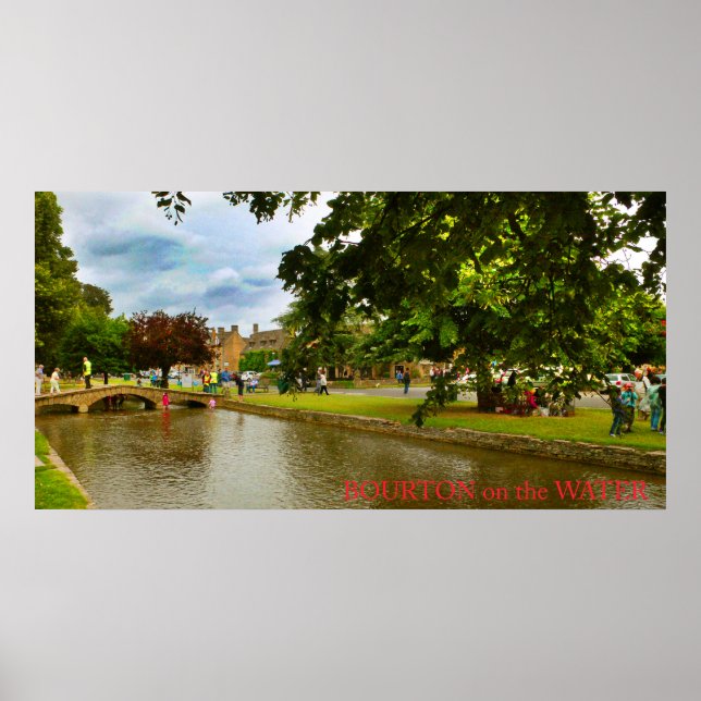 Poster Bourton-on-the-Water, Cotswolds, Angleterre (Devant)