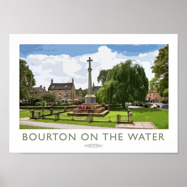 Poster Bourton sur l'affiche du chemin de fer (Devant)