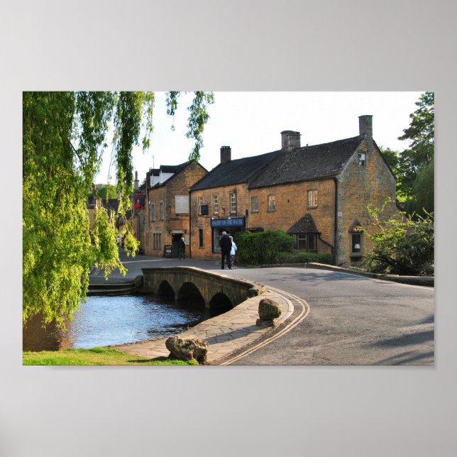 Poster Bourton sur l'eau Cotswolds Angleterre Royaume-Uni (Devant)