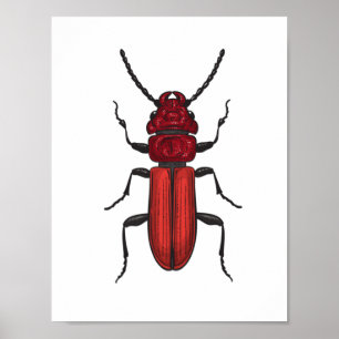 Poster Bousier rouge
