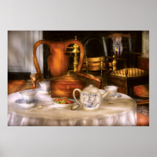 Poster Bouteille - Avoir du thé - set de thé chinois