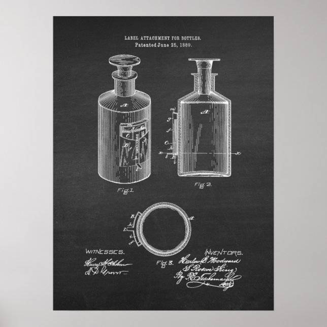 Poster Bouteille d'apothèque Décor de pharmacie Imprimer  (Devant)