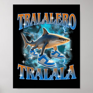 Poster Bouteille de mème de requin Tralalero Tralala