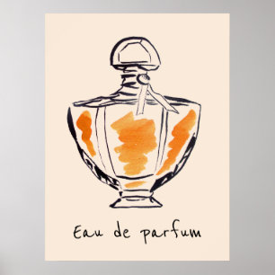 Poster Bouteille de parfum d'UCE de parfum French