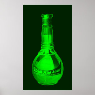 Poster Bouteille de sauce royale à la menthe 1905