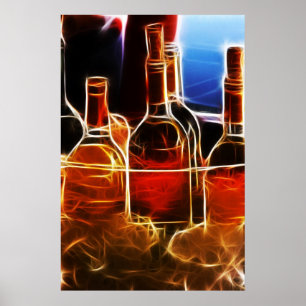 Poster bouteille de vin