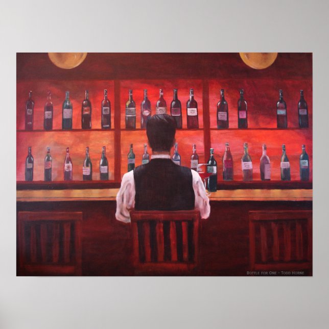 Poster Bouteille pour une (Devant)