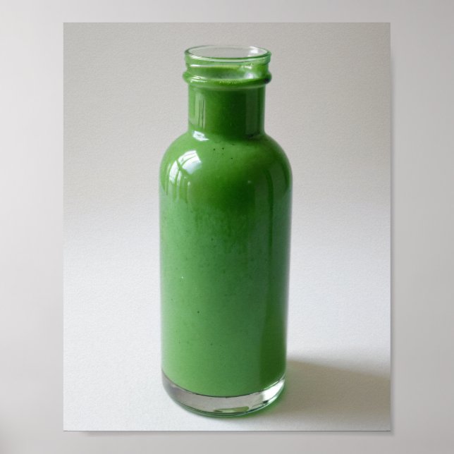 Poster Bouteille verte (Devant)